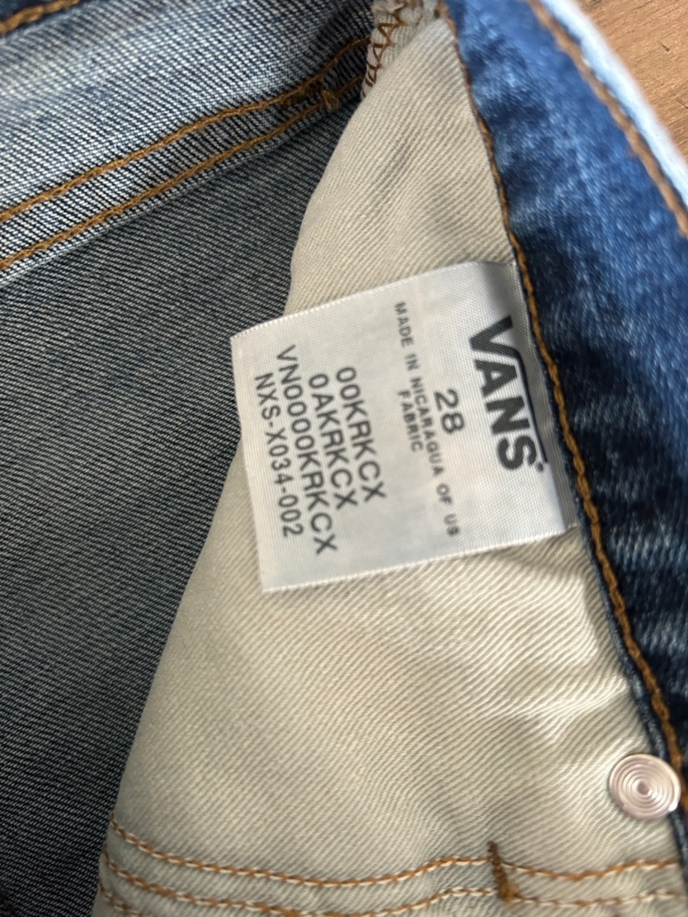 Vans Blue Denim Jeans short - Picture 5 of 5